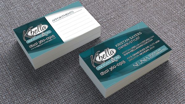 K Bella Hair Studio & Spa Business Cards