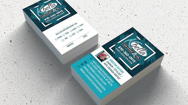 K Bella Hair Studio & Spa Business Cards